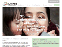 Tablet Screenshot of livihop.se